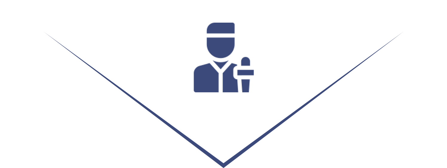 Icon of a person holding a microphone.